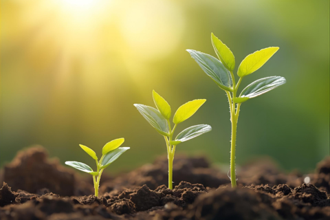 plants of different sizes